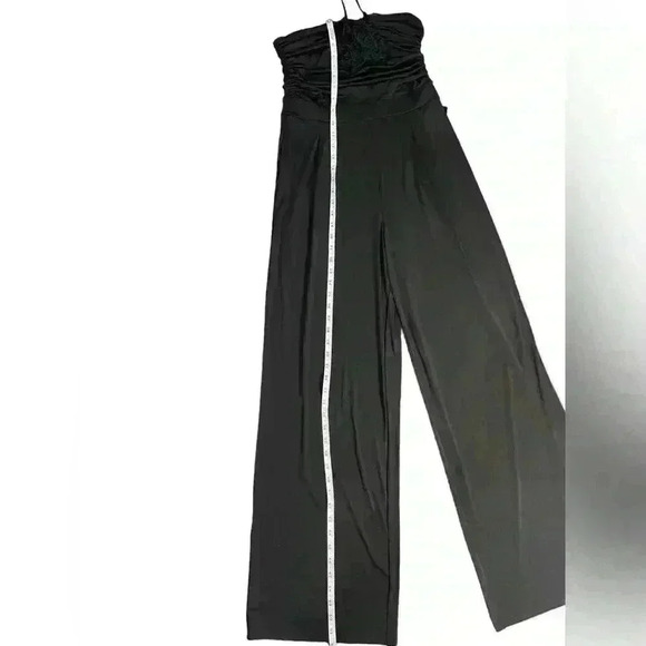 Express NWT Strapless Wide Leg Jumpsuit Black Size Small - Picture 5 of 14
